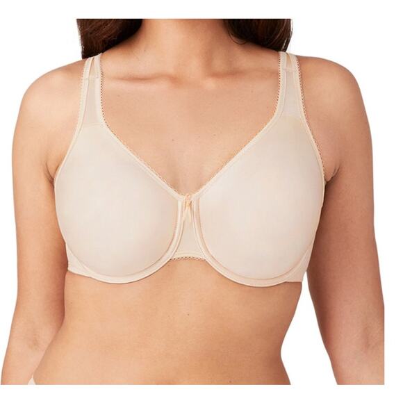 Wacoal Basic Beauty Full Figure Seamless Underwire Bra sand (beige/tan) sz 44DDD - Picture 1 of 10